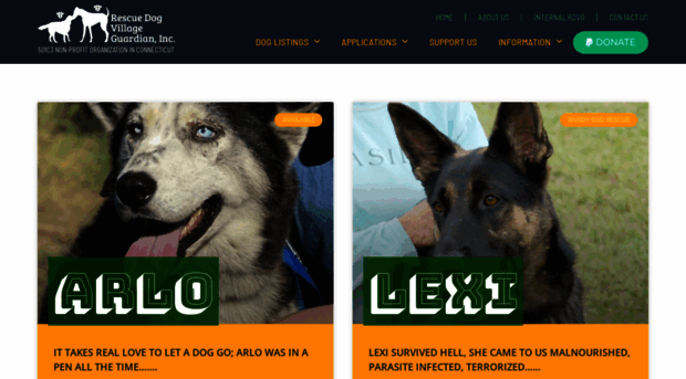 rescuedogvillage.com