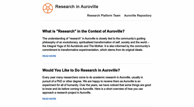 research.auroville.org