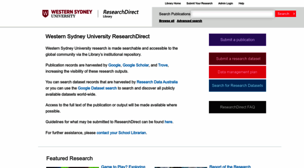 researchdirect.westernsydney.edu.au