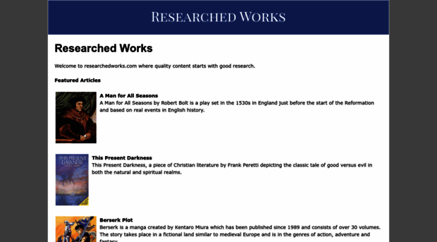 researchedworks.com