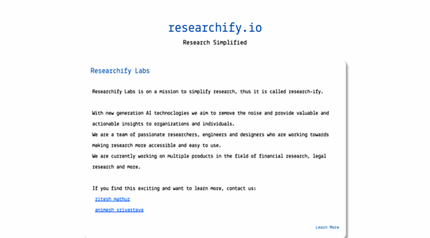 researchify.io