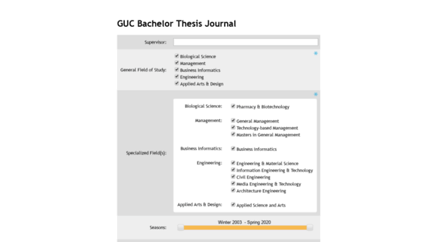 guc bachelor thesis journal