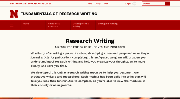 researchwriting.unl.edu