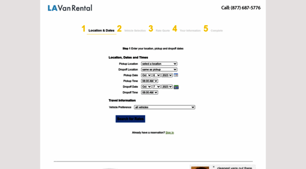 reservations.losangelesvanrentals.com