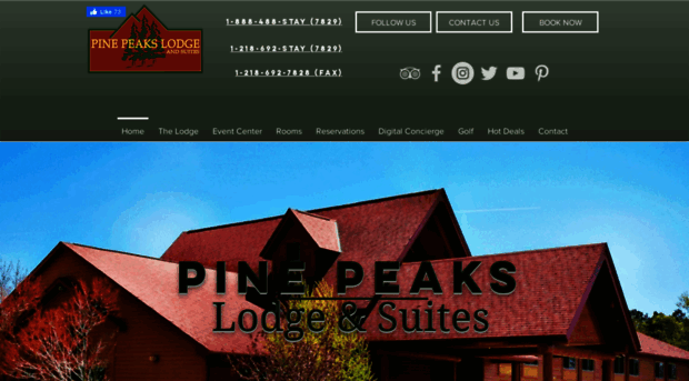 reservations.pinepeakslodgeandsuites.com