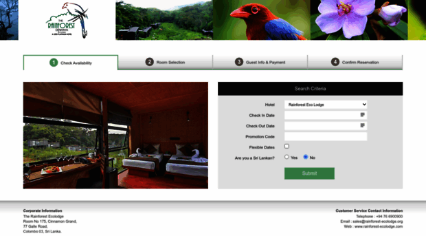 reservations.rainforest-ecolodge.com