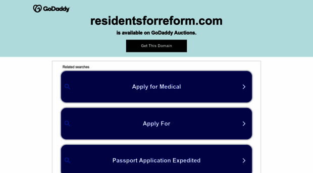 residentsforreform.com
