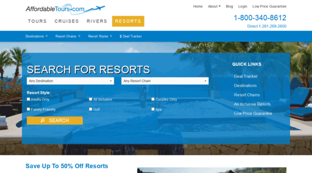 resorts.affordabletours.com