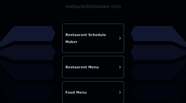 restaurantdreirosen.com