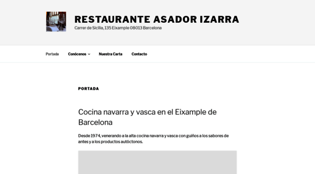 restauranteizarrabarcelona.com