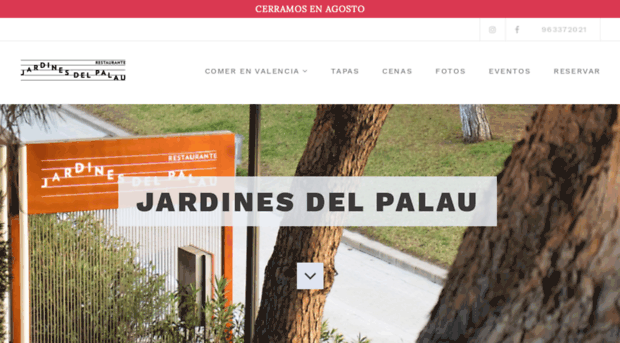 restaurantejardinesdelpalau.com