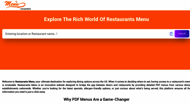 restaurantsmenu.org