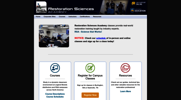 restorationsciencesacademy.com