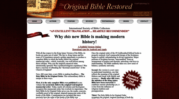 restoringtheoriginalbible.com