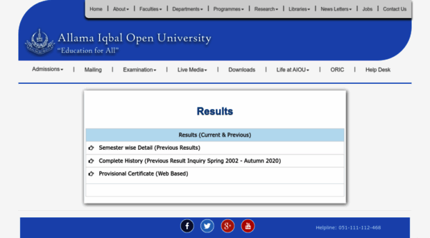 result.aiou.edu.pk