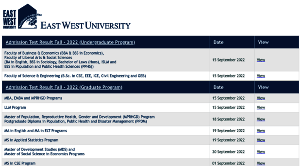 result.ewubd.edu