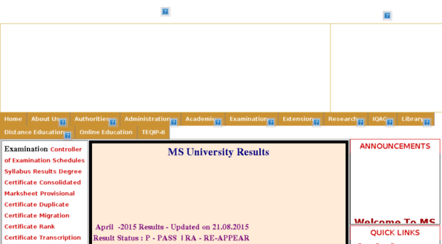 result.msuniv.ac.in