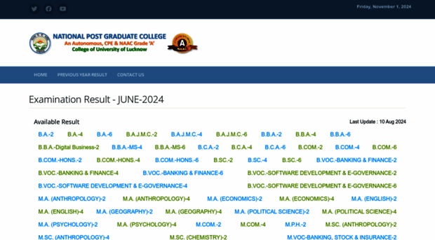 result.npgc.in