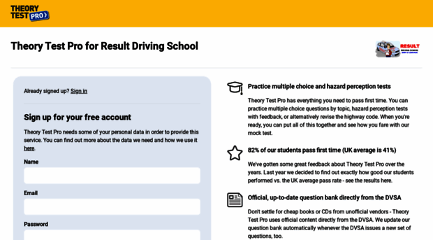 resultbse.theorytestpro.co.uk