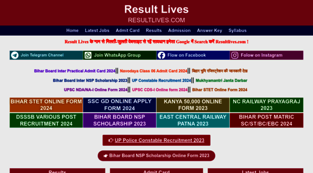 resultlives.com