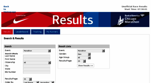 results.chicagomarathon.com