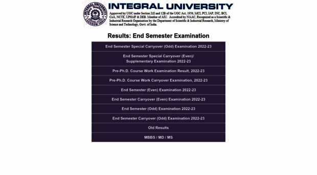 results.iul.ac.in