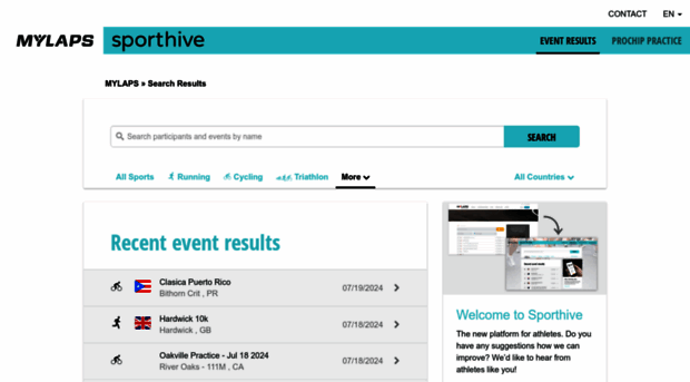 results.sporthive.com