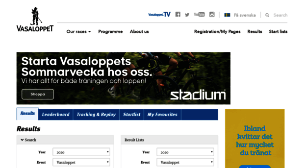 results.vasaloppet.se