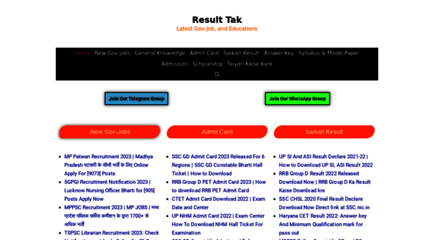 resulttak.com