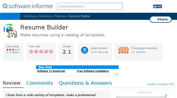 resume-builder.software.informer.com