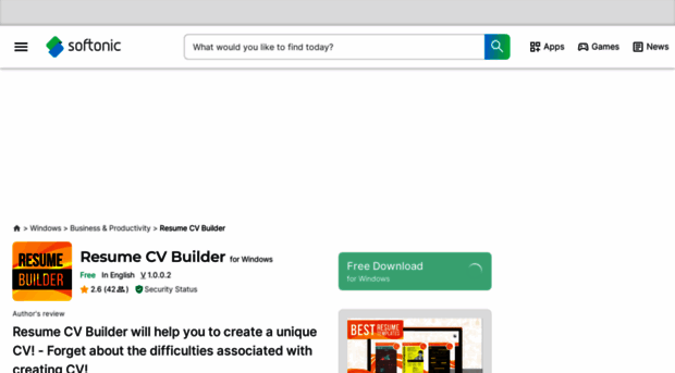 resume-cv-builder.en.softonic.com