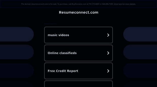 resumeconnect.com