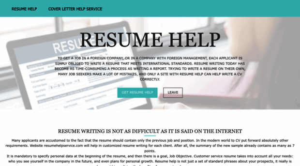 resumehelpservice.com