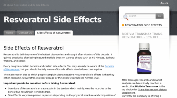 resveratrolsideeffect.org