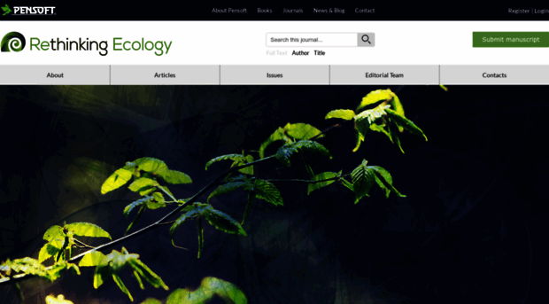 rethinkingecology.pensoft.net