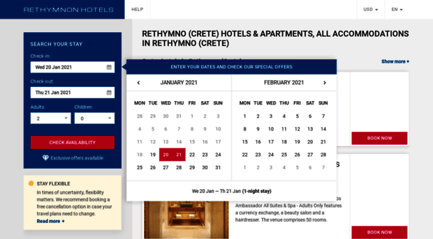 rethymnotownhotels.com