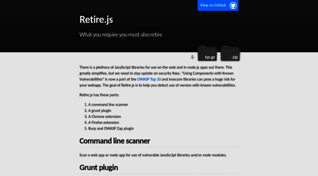 retirejs.github.io