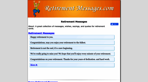 retirementmessages.com