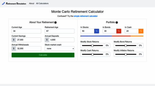 retirementsimulation.com