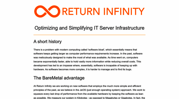 returninfinity.com