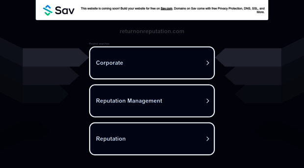returnonreputation.com