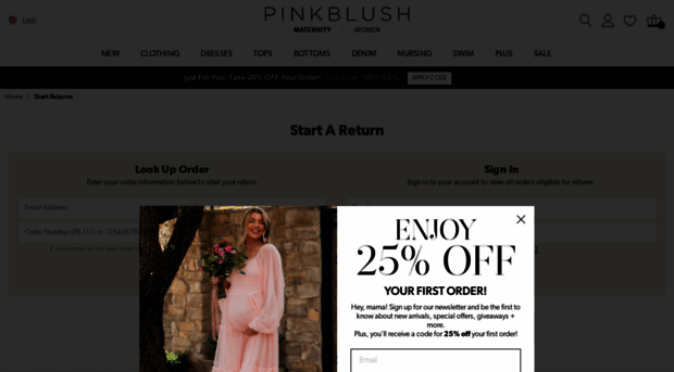 returns.shoppinkblush.com