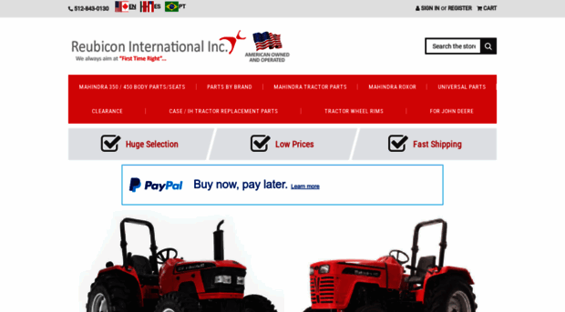 reubicontractorparts.com