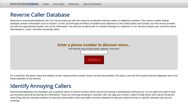 reversecallerdatabase.com