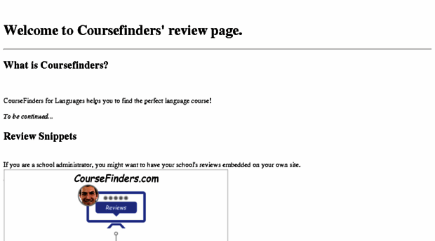 review.coursefinders.com
