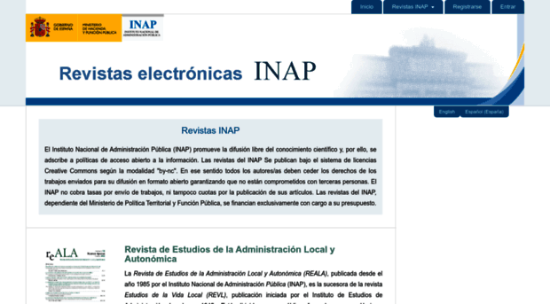 revistasonline.inap.es