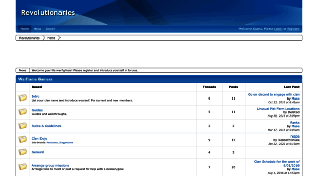 revolutionaries.boards.net