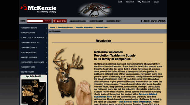 revolutiontaxidermysupply.com