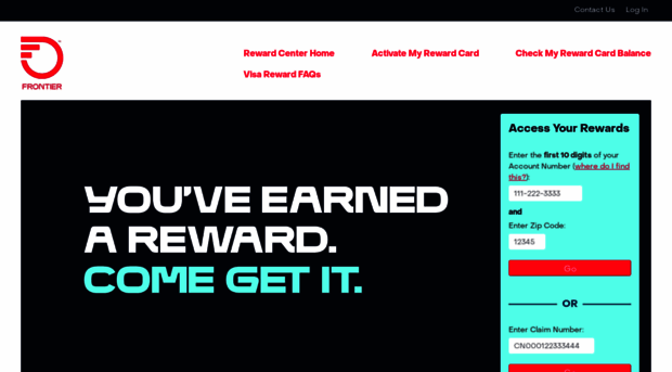 rewardcenter.frontier.com
