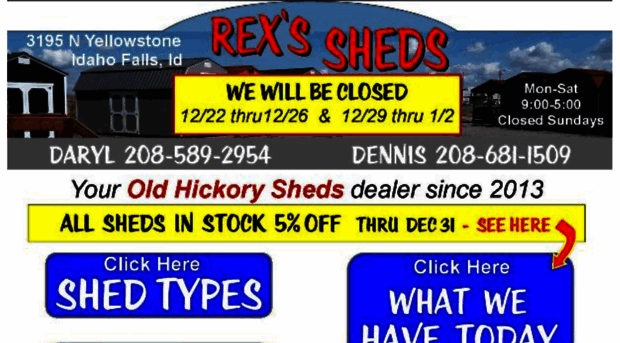 rexssheds.com